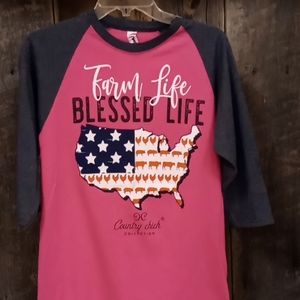 Country Chick Baseball Tee